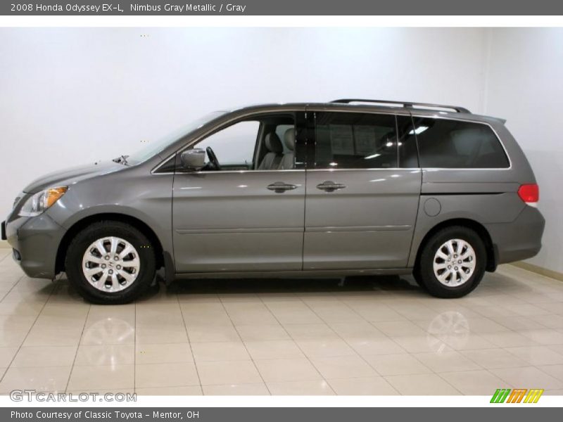 Nimbus Gray Metallic / Gray 2008 Honda Odyssey EX-L
