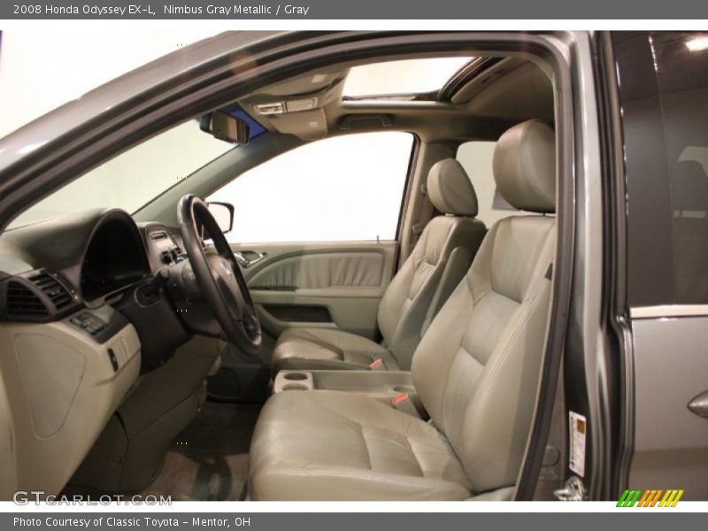 Nimbus Gray Metallic / Gray 2008 Honda Odyssey EX-L