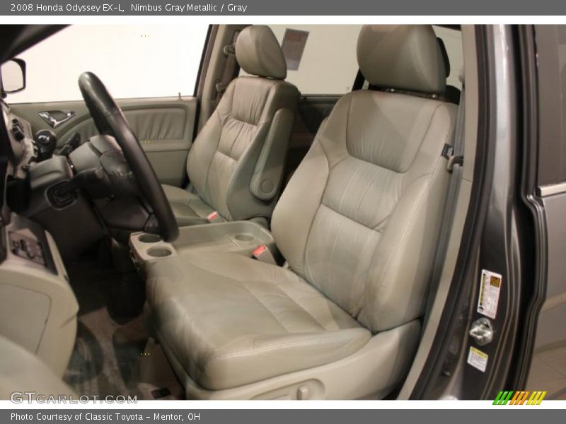 Nimbus Gray Metallic / Gray 2008 Honda Odyssey EX-L