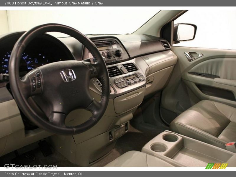Nimbus Gray Metallic / Gray 2008 Honda Odyssey EX-L