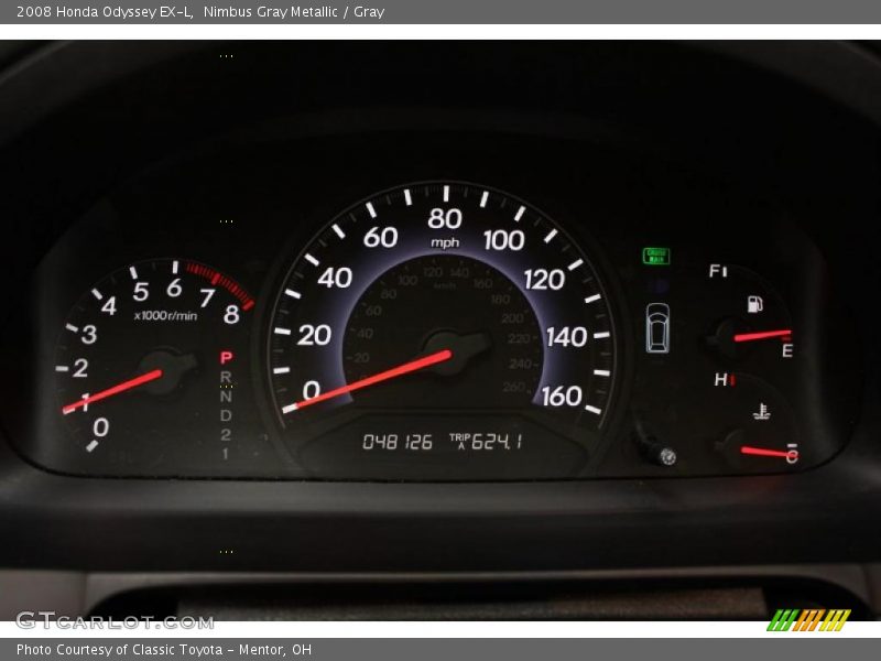 Nimbus Gray Metallic / Gray 2008 Honda Odyssey EX-L