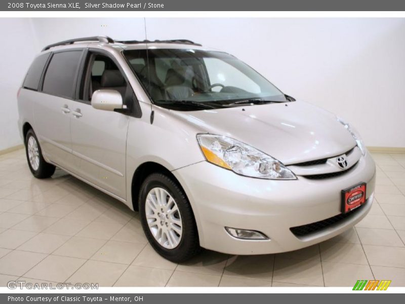 Silver Shadow Pearl / Stone 2008 Toyota Sienna XLE