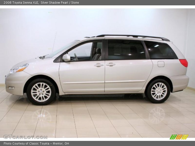 Silver Shadow Pearl / Stone 2008 Toyota Sienna XLE