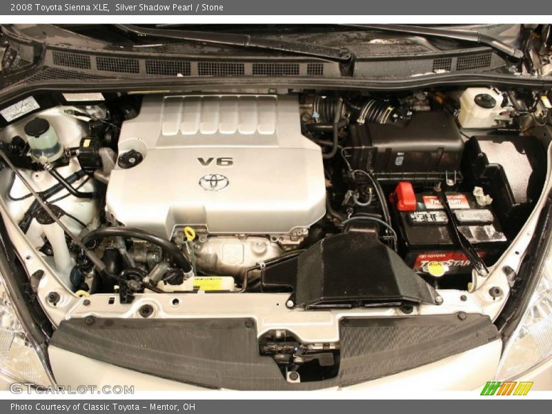 Silver Shadow Pearl / Stone 2008 Toyota Sienna XLE