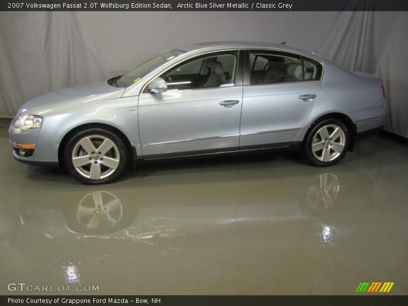 Arctic Blue Silver Metallic / Classic Grey 2007 Volkswagen Passat 2.0T Wolfsburg Edition Sedan