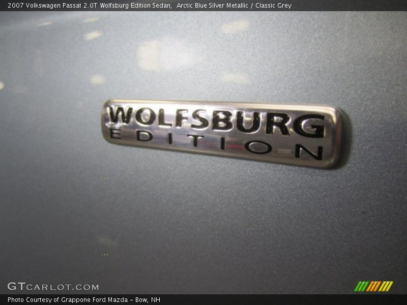 Arctic Blue Silver Metallic / Classic Grey 2007 Volkswagen Passat 2.0T Wolfsburg Edition Sedan