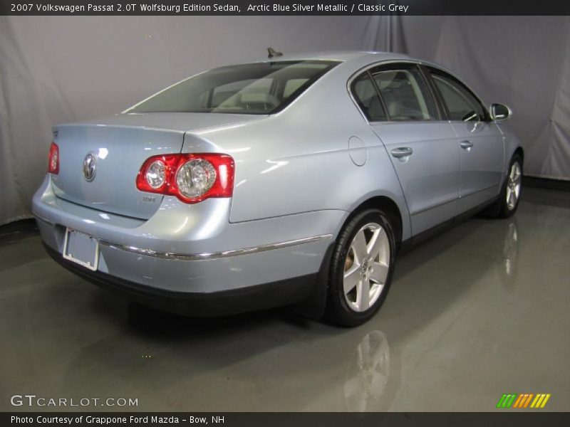 Arctic Blue Silver Metallic / Classic Grey 2007 Volkswagen Passat 2.0T Wolfsburg Edition Sedan