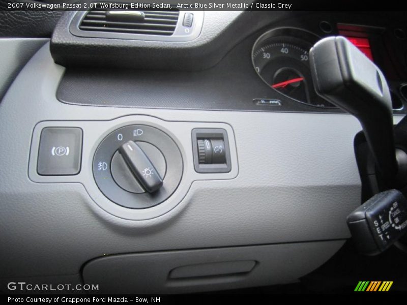 Arctic Blue Silver Metallic / Classic Grey 2007 Volkswagen Passat 2.0T Wolfsburg Edition Sedan