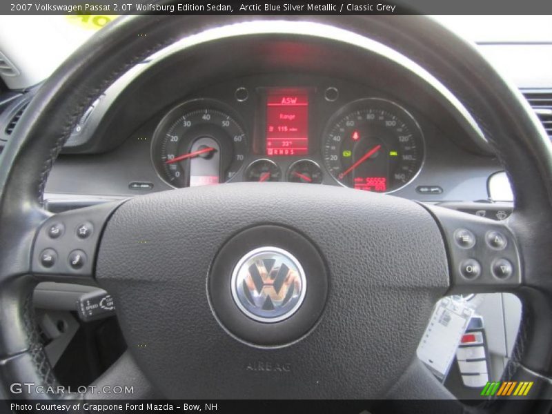 Arctic Blue Silver Metallic / Classic Grey 2007 Volkswagen Passat 2.0T Wolfsburg Edition Sedan