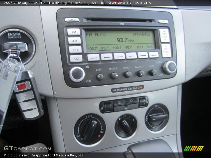 Arctic Blue Silver Metallic / Classic Grey 2007 Volkswagen Passat 2.0T Wolfsburg Edition Sedan