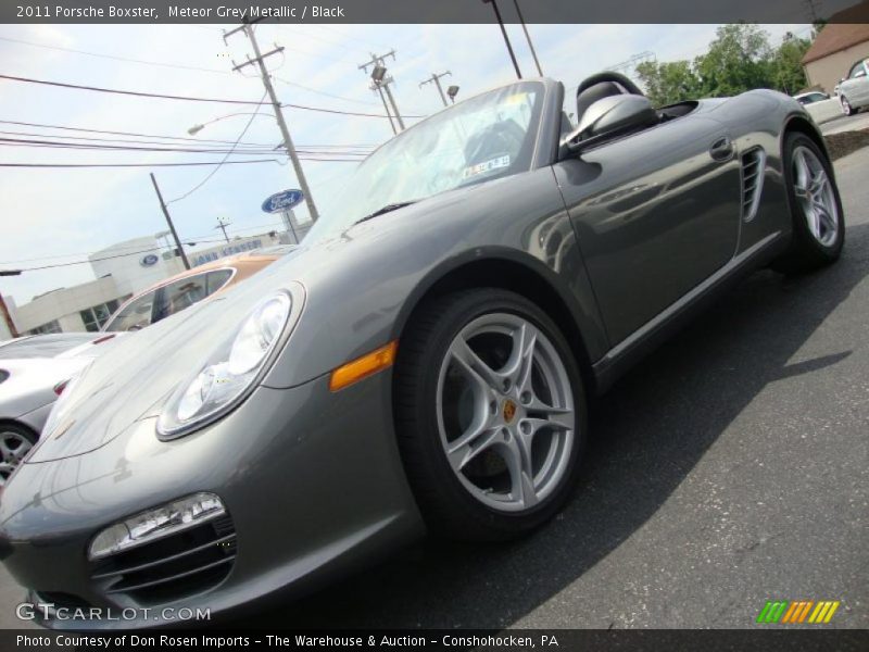 Meteor Grey Metallic / Black 2011 Porsche Boxster