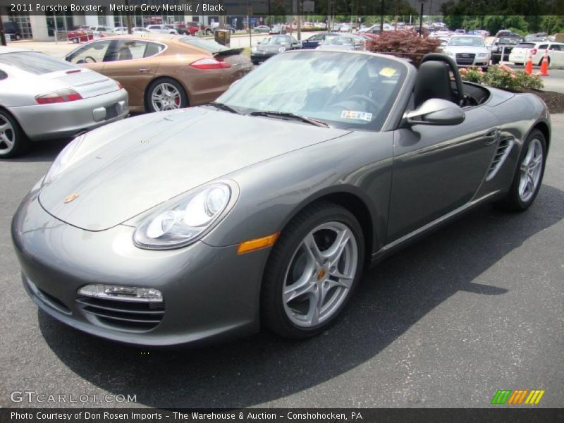 Meteor Grey Metallic / Black 2011 Porsche Boxster