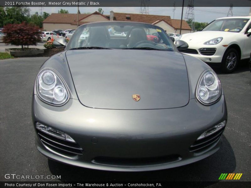 Meteor Grey Metallic / Black 2011 Porsche Boxster