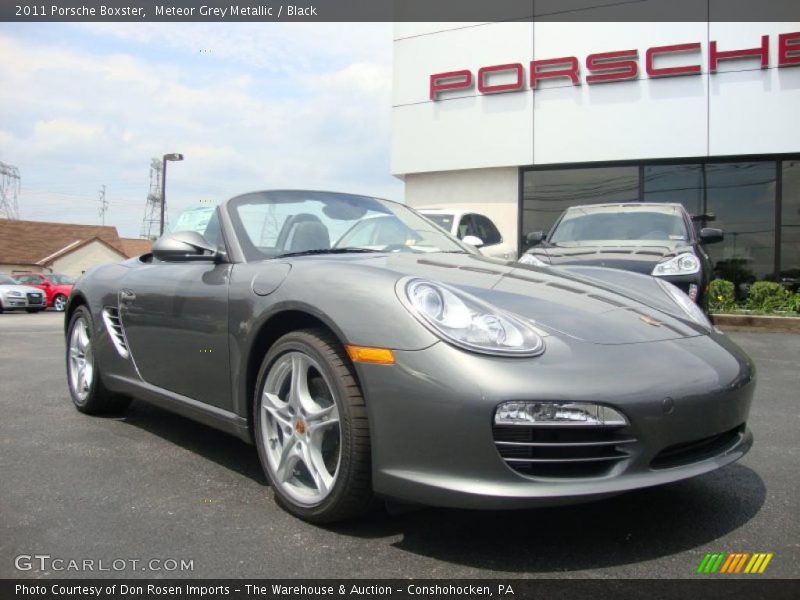 Meteor Grey Metallic / Black 2011 Porsche Boxster