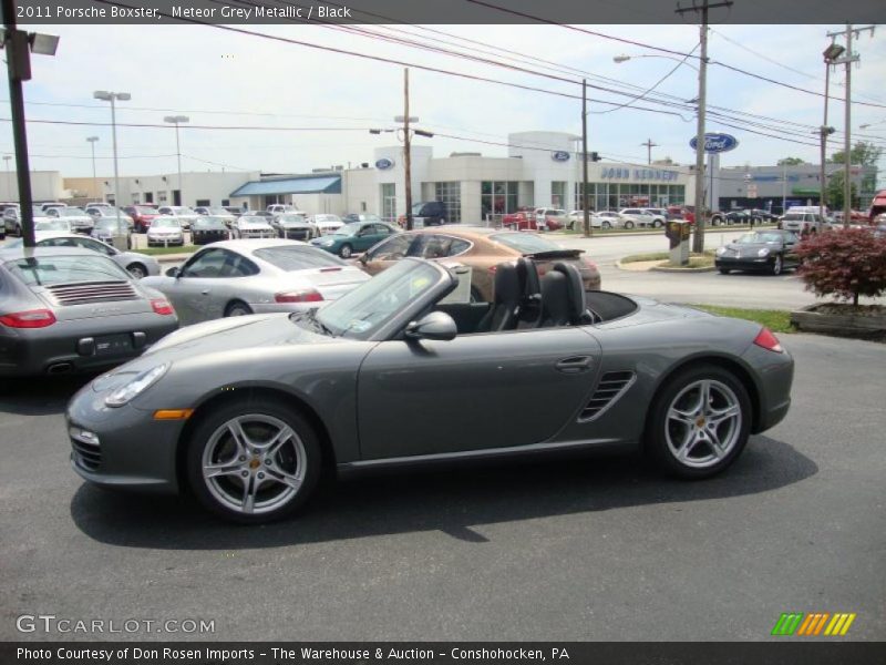 Meteor Grey Metallic / Black 2011 Porsche Boxster