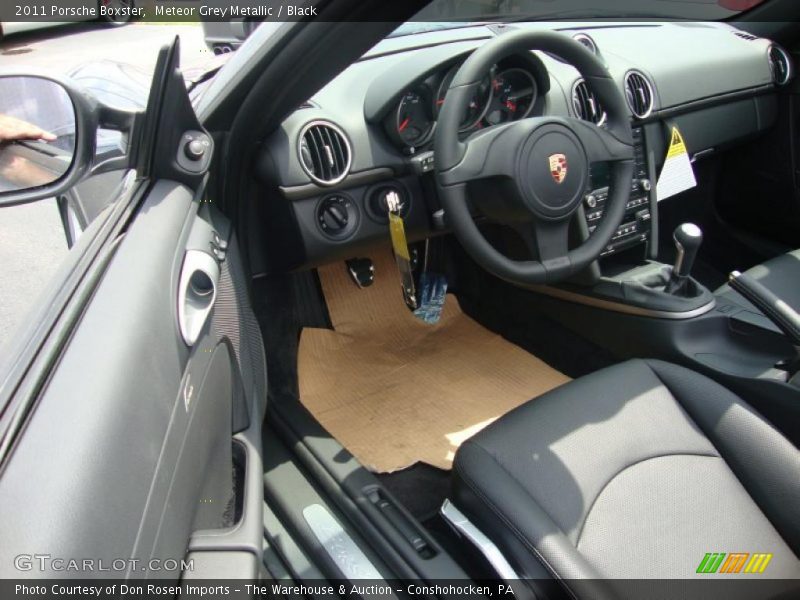 Meteor Grey Metallic / Black 2011 Porsche Boxster
