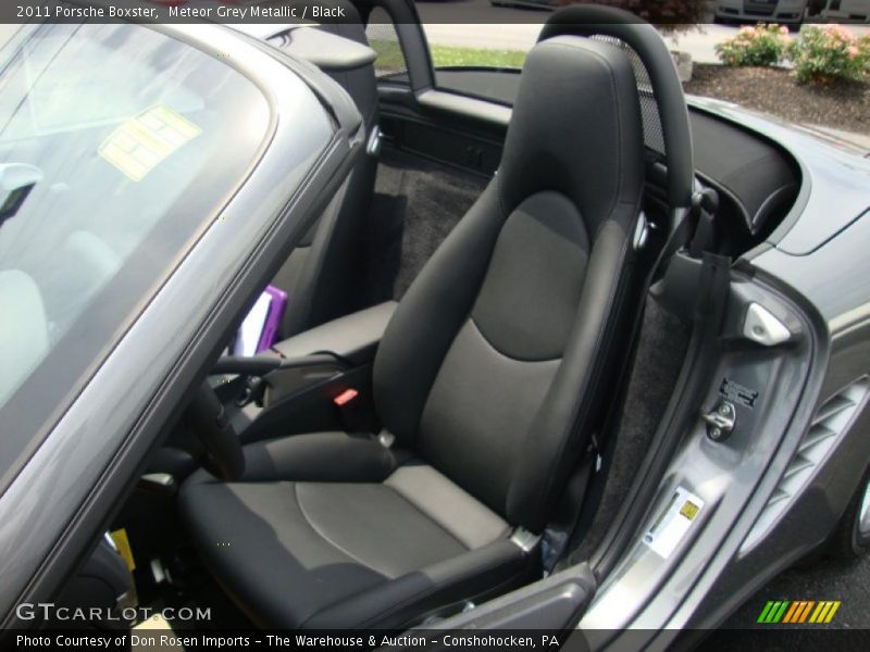 Meteor Grey Metallic / Black 2011 Porsche Boxster