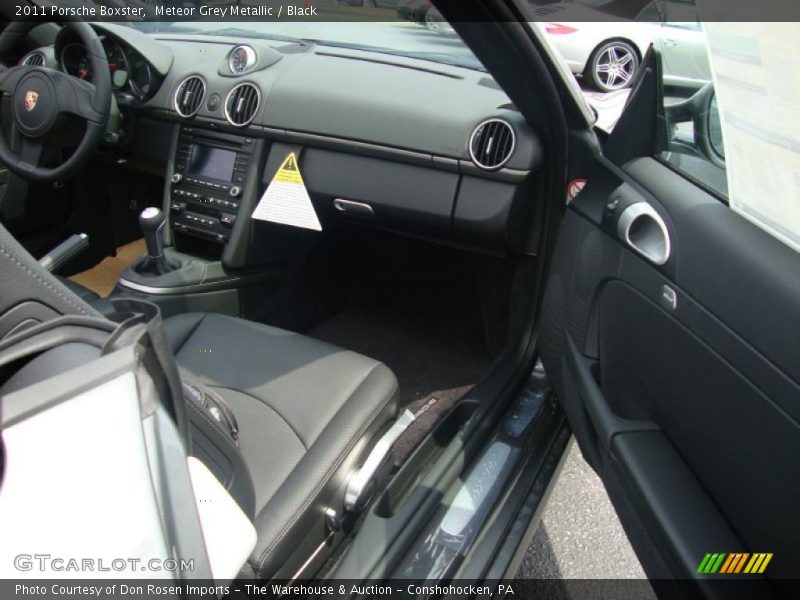Meteor Grey Metallic / Black 2011 Porsche Boxster