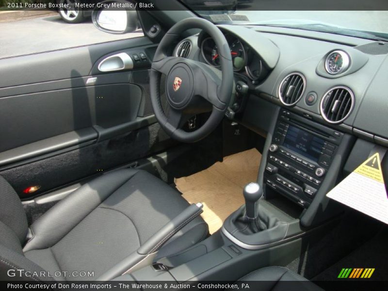 Meteor Grey Metallic / Black 2011 Porsche Boxster