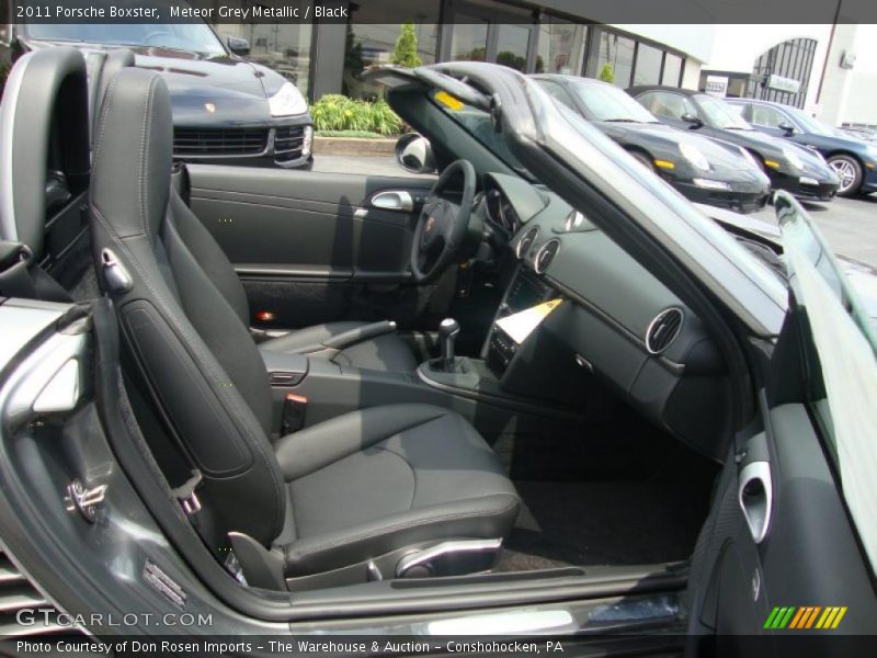 Meteor Grey Metallic / Black 2011 Porsche Boxster