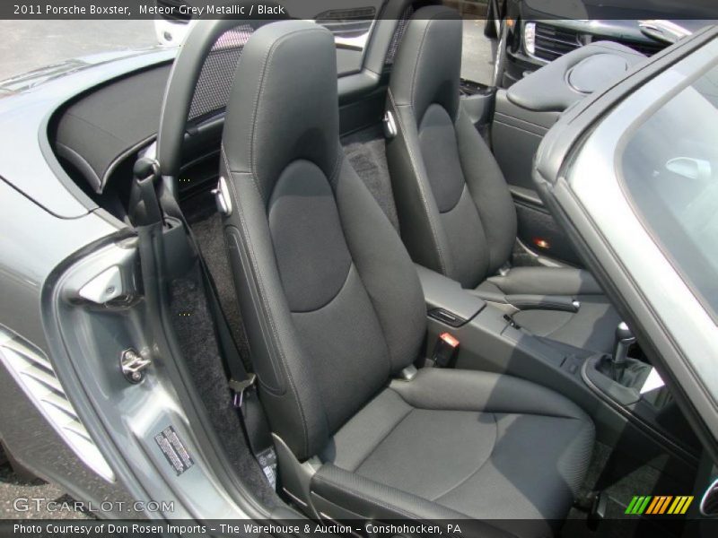 Meteor Grey Metallic / Black 2011 Porsche Boxster