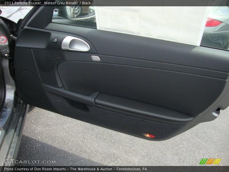 Meteor Grey Metallic / Black 2011 Porsche Boxster