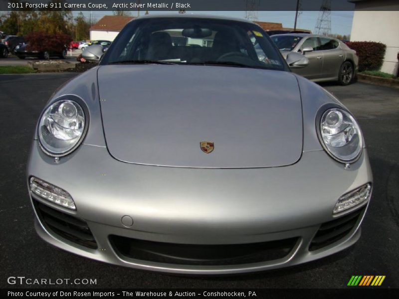 Arctic Silver Metallic / Black 2011 Porsche 911 Carrera Coupe