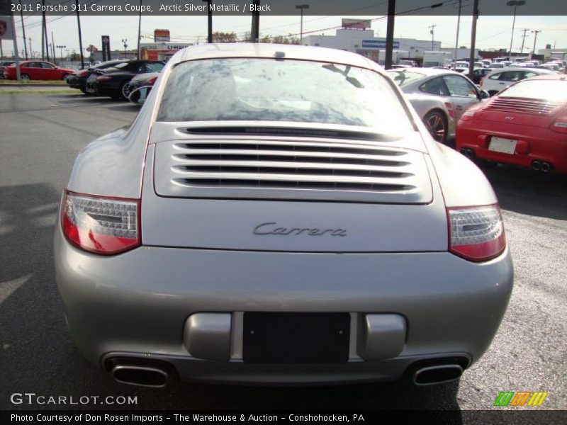 Arctic Silver Metallic / Black 2011 Porsche 911 Carrera Coupe