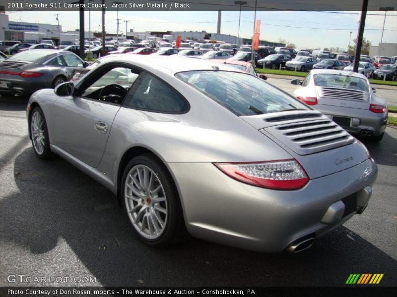 Arctic Silver Metallic / Black 2011 Porsche 911 Carrera Coupe