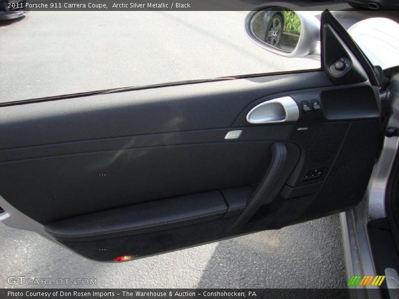 Arctic Silver Metallic / Black 2011 Porsche 911 Carrera Coupe
