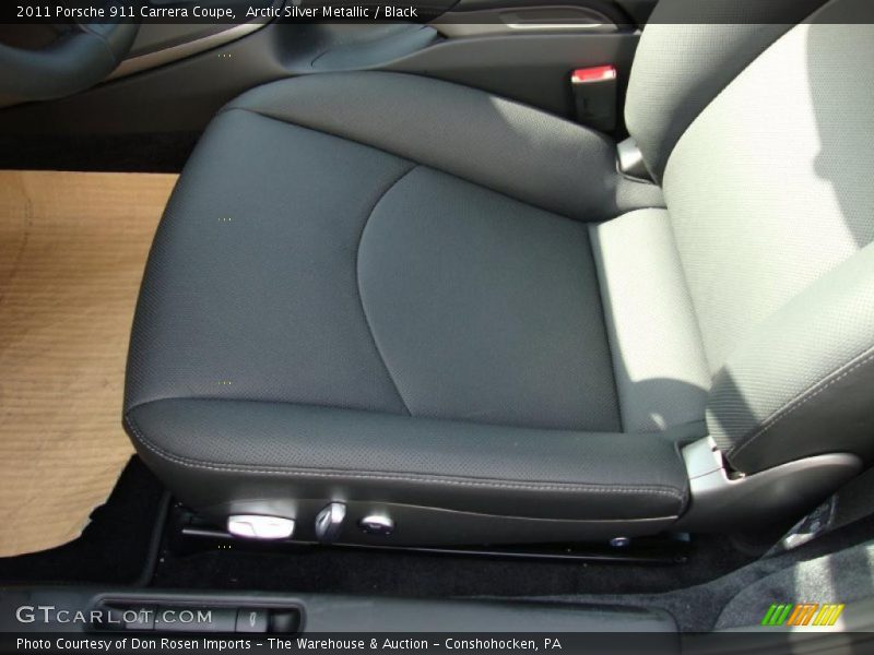 Arctic Silver Metallic / Black 2011 Porsche 911 Carrera Coupe