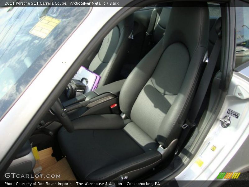 Arctic Silver Metallic / Black 2011 Porsche 911 Carrera Coupe