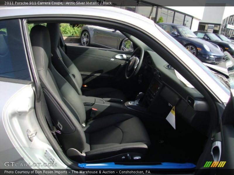 Arctic Silver Metallic / Black 2011 Porsche 911 Carrera Coupe