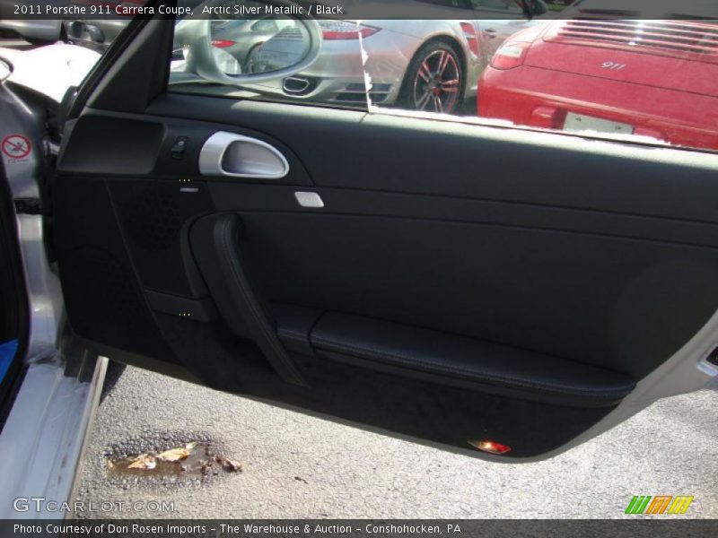 Arctic Silver Metallic / Black 2011 Porsche 911 Carrera Coupe