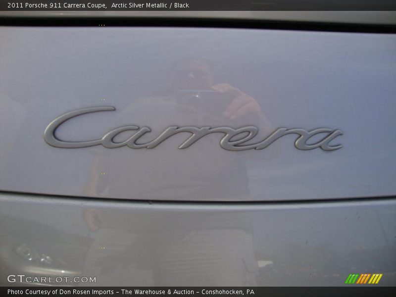 Arctic Silver Metallic / Black 2011 Porsche 911 Carrera Coupe