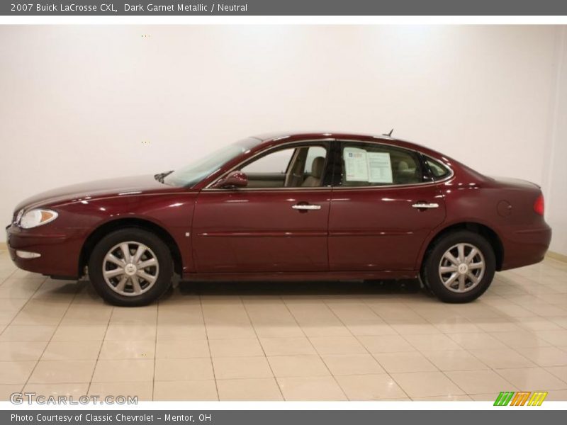 Dark Garnet Metallic / Neutral 2007 Buick LaCrosse CXL