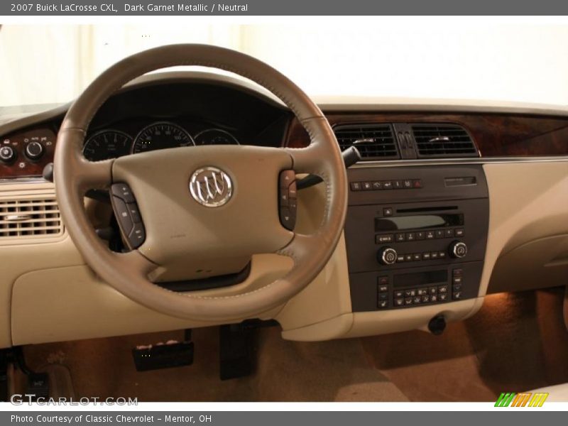 Dark Garnet Metallic / Neutral 2007 Buick LaCrosse CXL