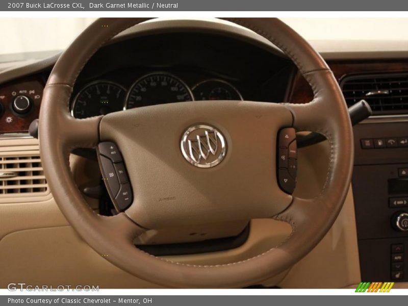Dark Garnet Metallic / Neutral 2007 Buick LaCrosse CXL