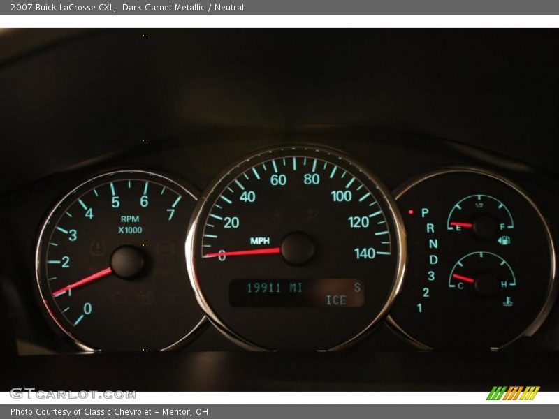 Dark Garnet Metallic / Neutral 2007 Buick LaCrosse CXL