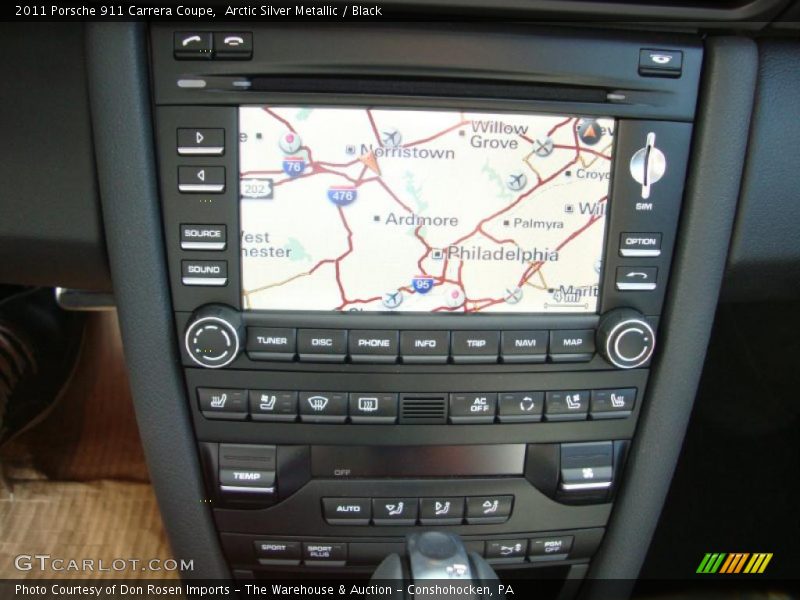Navigation of 2011 911 Carrera Coupe