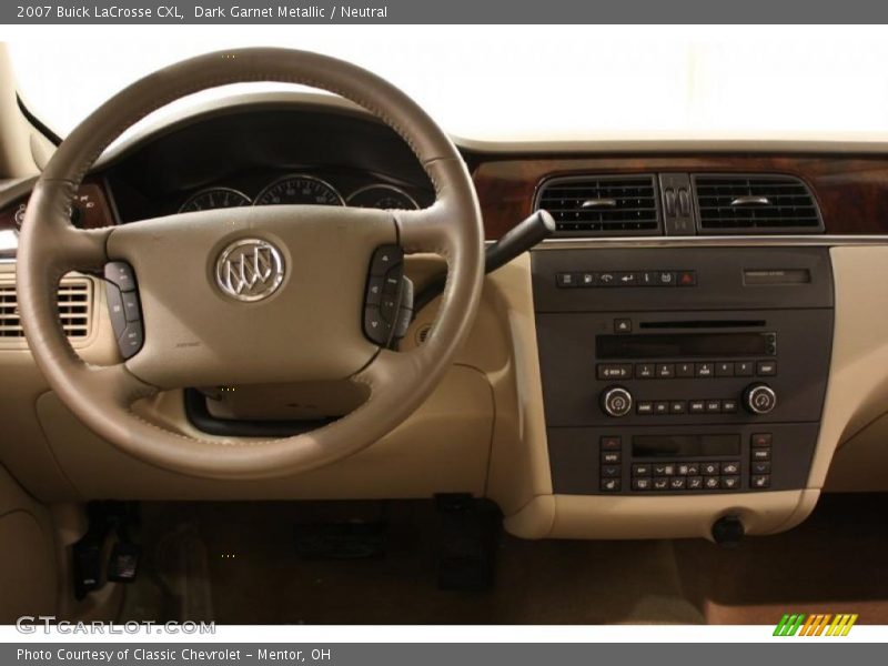 Dark Garnet Metallic / Neutral 2007 Buick LaCrosse CXL
