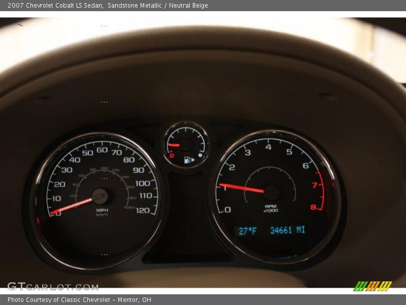Sandstone Metallic / Neutral Beige 2007 Chevrolet Cobalt LS Sedan
