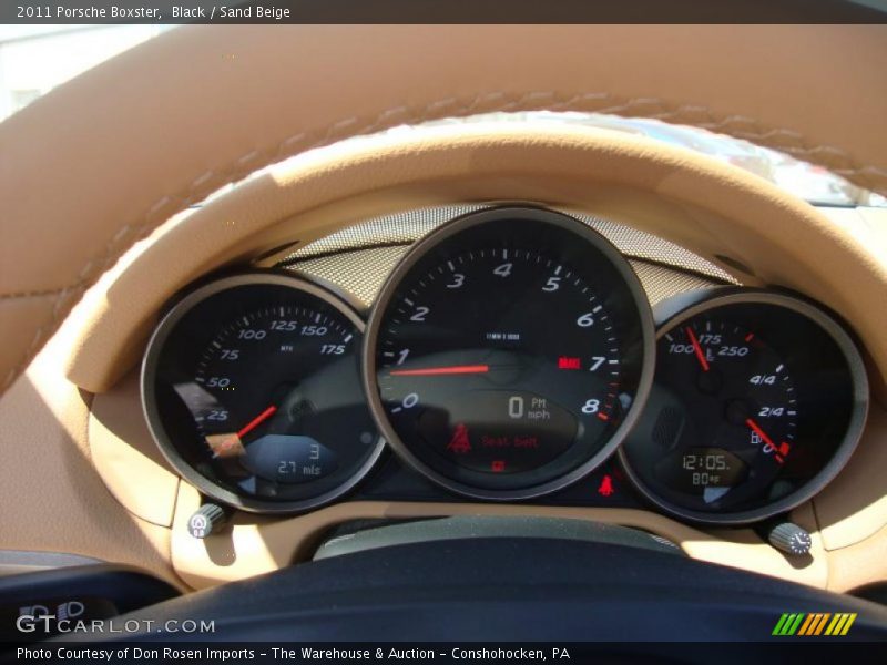 Black / Sand Beige 2011 Porsche Boxster