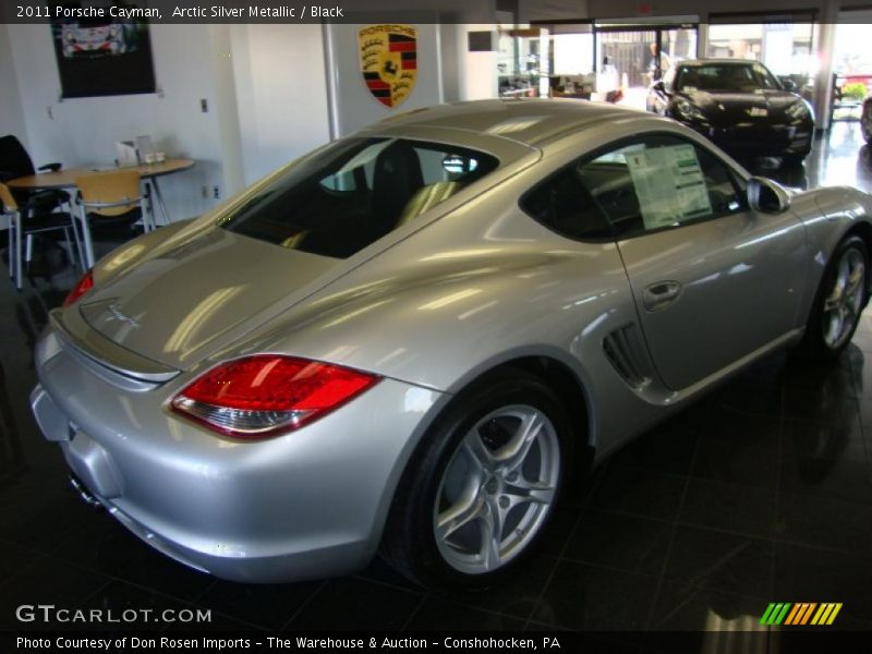 Arctic Silver Metallic / Black 2011 Porsche Cayman