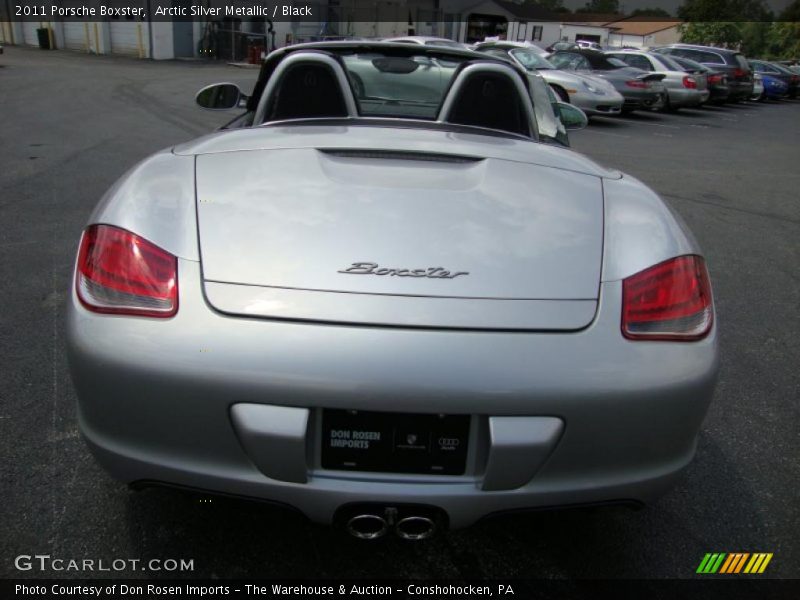 Arctic Silver Metallic / Black 2011 Porsche Boxster