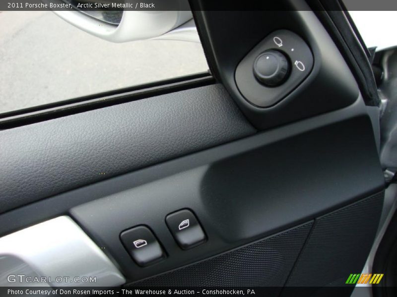 Arctic Silver Metallic / Black 2011 Porsche Boxster