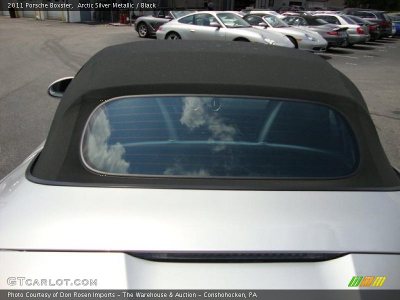Arctic Silver Metallic / Black 2011 Porsche Boxster