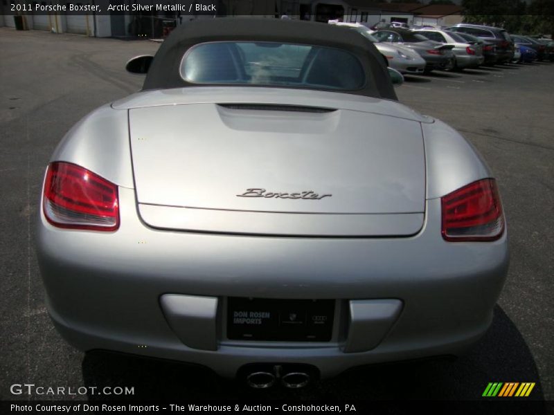 Arctic Silver Metallic / Black 2011 Porsche Boxster