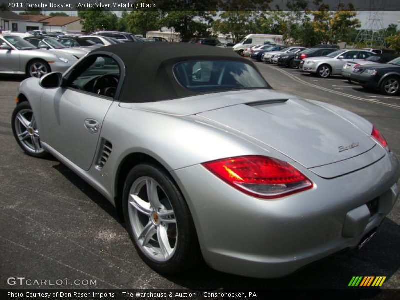 Arctic Silver Metallic / Black 2011 Porsche Boxster