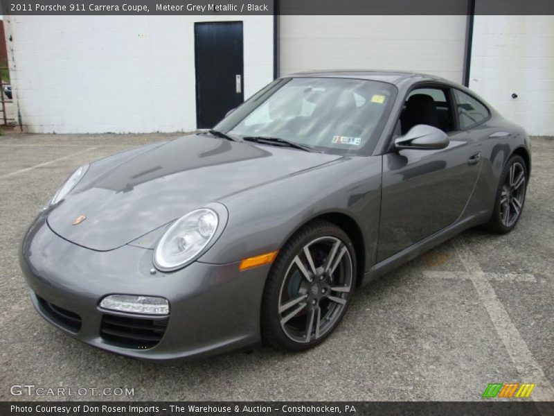 Meteor Grey Metallic / Black 2011 Porsche 911 Carrera Coupe